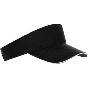 Sol's - Zonneklep - Zonnepet - Zonnecap - Dames - Heren - Klittenbandsluiting - Verstelbaar - One-size - zwart