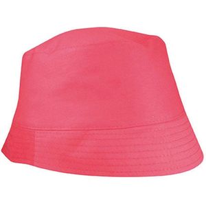 Bucket Hat - Vissershoedje - Festivalhoedje - Regenhoedje - Zonnehoedje - Hoed - Emmerhoed - Zon - Unisex - Roze
