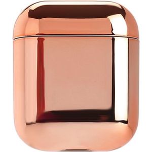 AirPods hoesje van By Qubix - AirPod 1/2 hoesje Electro series - hard case - Rosé goud - Schokbestendig