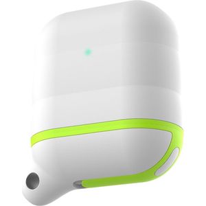 By Qubix - AirPods Hoesje - Waterproof Series - Wit + Geel - Siliconen