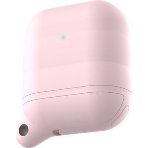 By Qubix - AirPods Hoesje - Waterproof Series - Siliconen - Licht Roze