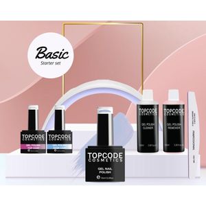 TOPCODE Cosmetics gellak starterspakket - Basic Starter Set - Gellak MCBS04 - incl. 1 blauwe kleur