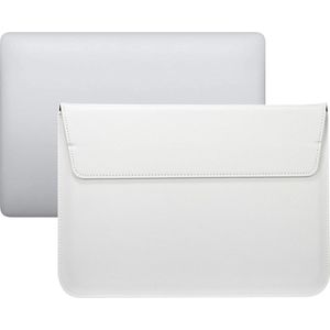 13 inch PU Leer envelop sleeve met standaard - Wit