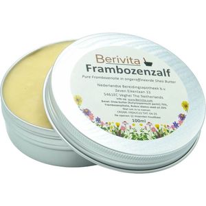 Frambozen Zalf 100ml Blik - Frambozenolie met Shea Butter - Frambozenzalf bevat Pure Frambozenpitolie, Frambozenzaadolie
