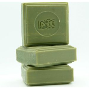 Aleppo Zeeptablet, Soapbars 3x ±100 gram - Savon D'Alep - 3x Natuurlijke Aleppo soap bar voor Gezicht en Lichaam