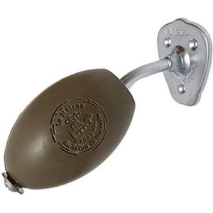 Zeepstang RVS met Zeepbol van Marseille Zeep - Natuurlijke Groene Marseille Zeep in Glanzend RVS, Chroom Zeepbolhouder - Inox Rotating Soap Holder