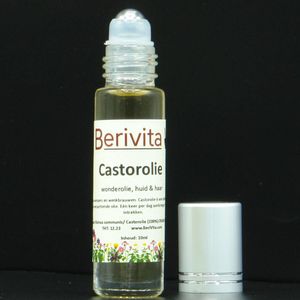 Castor Olie Rollerfles - Puur & Koudgeperste Castorolie, Wonderolie - Huidolie en Haarolie - 10ml