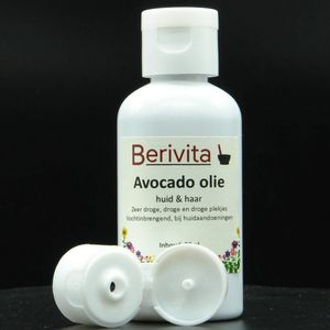 Avocado Olie Puur 50ml - Plantaardige Olie van de Avocado voor Huid en Haren - Koudgeperst & Puur