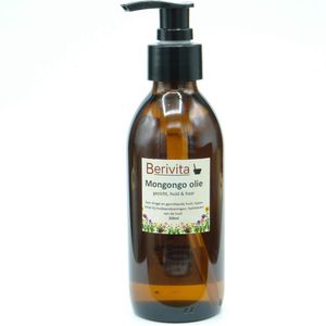 Mongongo Olie Puur 200ml Pompfles - Manketti Oil - Puur en Koudgeperst - Huid en Haar