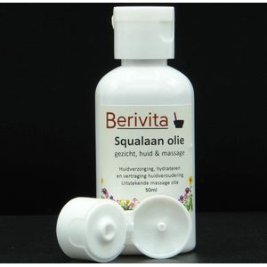 Squalaan Olie 50ml Flacon - Huidolie uit Olijven - 100% Plantaardig - Squalane Oil