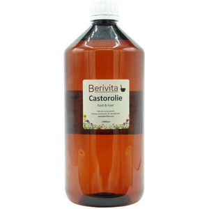 Castorolie, Wonderolie Liter Puur & Koudgeperst - Castor Huidolie en Haarolie - PET Fles