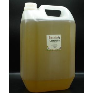 Castor Olie 5 Liter - Puur & Koudgeperste Castorolie, Wonderolie - Huidolie en Haarolie - Jerrycan