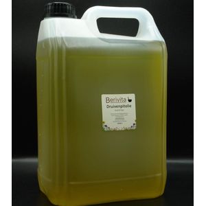 Druivenpitolie Puur 5 Liter - Huidolie en Haarolie - Puur en Koudgeperst - Grapeseed Oil