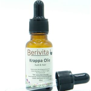 Krappa Olie 20ml Pipetfles - Puur en Koudgeperst - Huid en Haar - Andiroba Oil