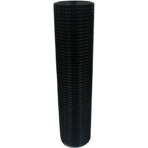 Volieregaas 12x12mm 1,05mm 50cm 25m zwart