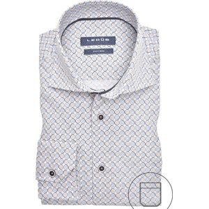 Ledub - Modern Fit Overhemd - Lichtblauw - Strijkvriendelijk - 100% Katoen