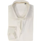 Ledub - Slim Fit Overhemd - Beige - 100% Katoen - Strijkvrij