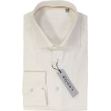 Ledub - Slim Fit Overhemd - Beige - 100% Katoen - Strijkvrij