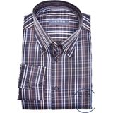 Ledub modern fit overhemd, donkerblauw