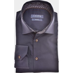 Ledub - Overhemd - Donkerblauw - Katoen - Moderne Fit