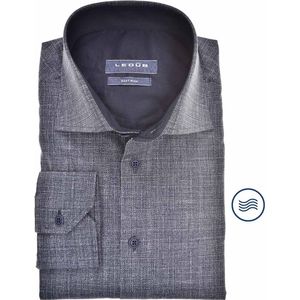Ledub modern fit overhemd, donkerblauw
