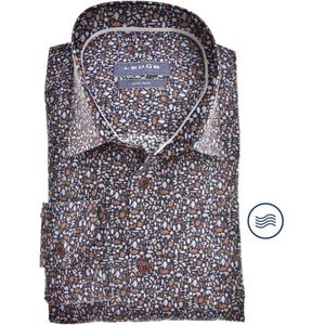 Ledub modern fit overhemd, donkerblauw