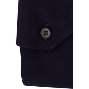 Ledub - Business Overhemd - Donkerblauw - 100% Katoen - Slim Fit