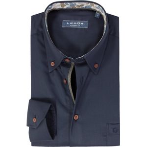 Ledub modern fit overhemd, donkerblauw