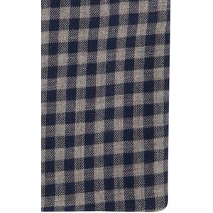 Ledub - Modern Fit - Overhemd - Blauw Geruit - Katoen