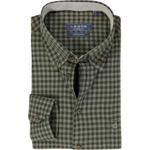Ledub modern fit overhemd, middengroen