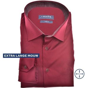 Ledûb modern fit donkerrood ML7