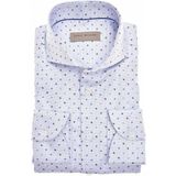 Business overhemd John Miller lichtblauw geprint katoen Slim Fit
