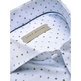 Business overhemd John Miller lichtblauw geprint katoen Slim Fit