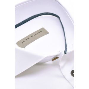 John Miller - Overhemd - Wit - Katoen - Slim Fit