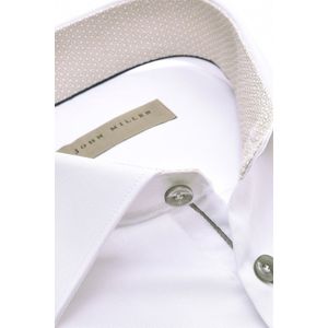 John Miller - Overhemd - Wit - Katoen - Tailored Fit