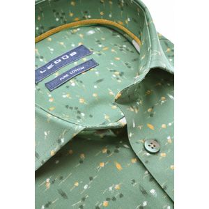 Ledub - Modern Fit - Overhemd - Groen - Katoen