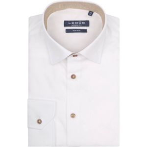 Ledub modern fit overhemd, wit