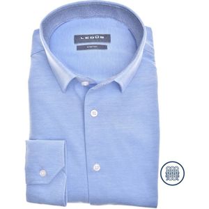 Ledub - Slim Fit Overhemd - Lichtblauw - Katoen