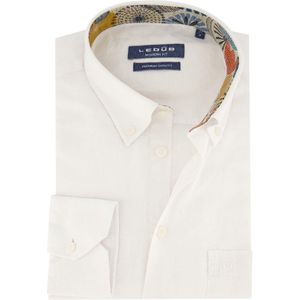 Ledub - Modern Fit - Overhemd - Wit - Borstzak