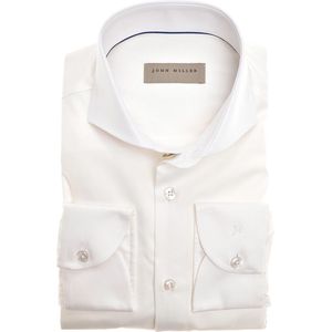 John Miller - Overhemd - Wit - Katoen - Lange Mouw