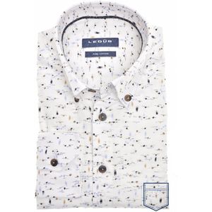 Ledub - Business Overhemd - Wit - Katoen - Normale Fit