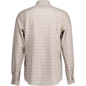 John Miller - Ecru Overhemden - Heren - Lange Mouwen - Katoen