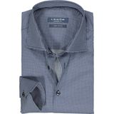 Ledub - Blauw Fantasie - Overhemd - 100% Katoen - Haifisch Kraag - Lange Mouwen