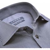 Ledub - Blauw Fantasie - Overhemd - 100% Katoen - Haifisch Kraag - Lange Mouwen