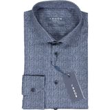 Ledub modern fit overhemd, donkerblauw dessin