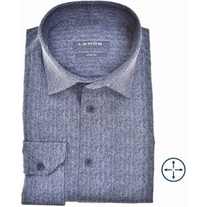 Ledub modern fit overhemd, donkerblauw dessin