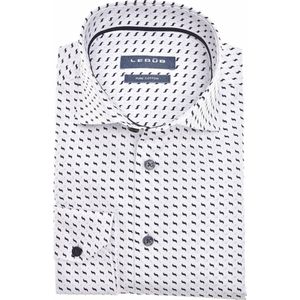 Ledub - Modern Fit Overhemd - Lichtblauw - Poplin - Lange Mouwen