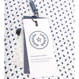 Ledub - Modern Fit Overhemd - Blauw - Poplin - Lange Mouwen