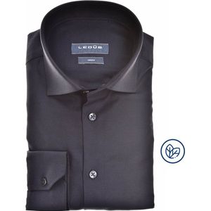 Ledub - Comfort Overhemd - Donkerblauw - Katoen - Slim Fit