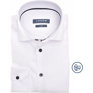 Ledub - Modern Fit Overhemd - Lichtblauw - Poplin - Lange Mouwen